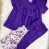 Legginsy z falbanką z koronką Zula Handmade w motyle wróżki - obrazek 2