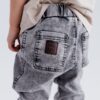 Spodnie dziecięce JEANS DENIM black szare NUNU - obrazek 5