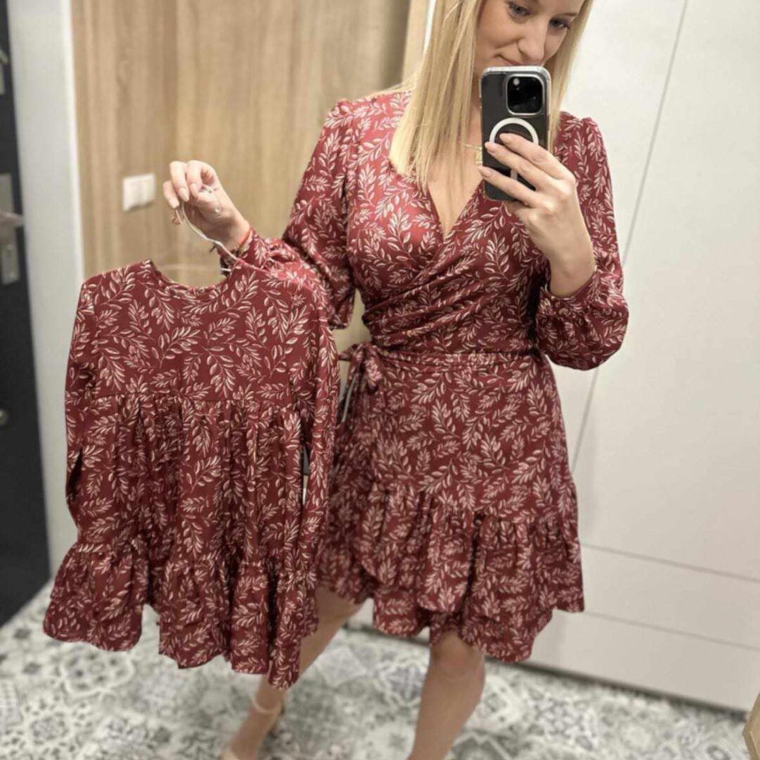 Sukienka Mama Bordowa Helen