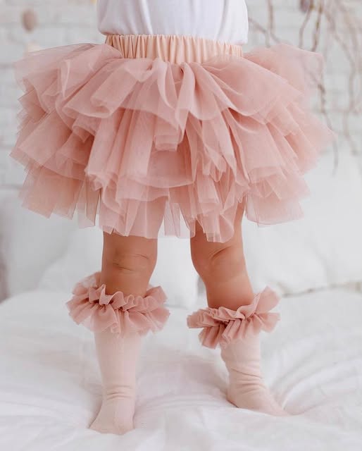Bloomers TUTU brudny róż Manufaktura Falbanek
