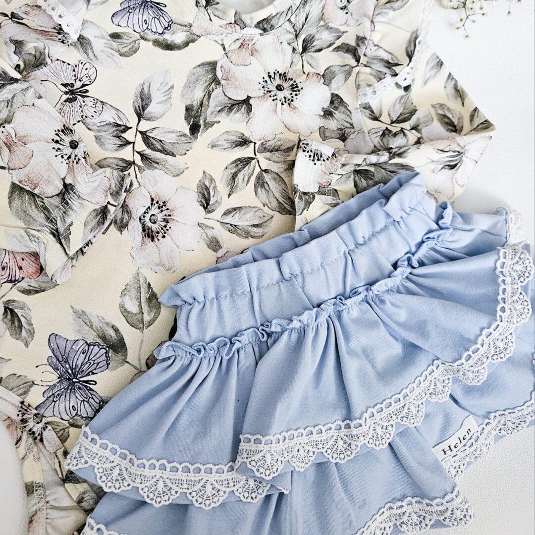 Spódniczka bloomers błękitna Helen