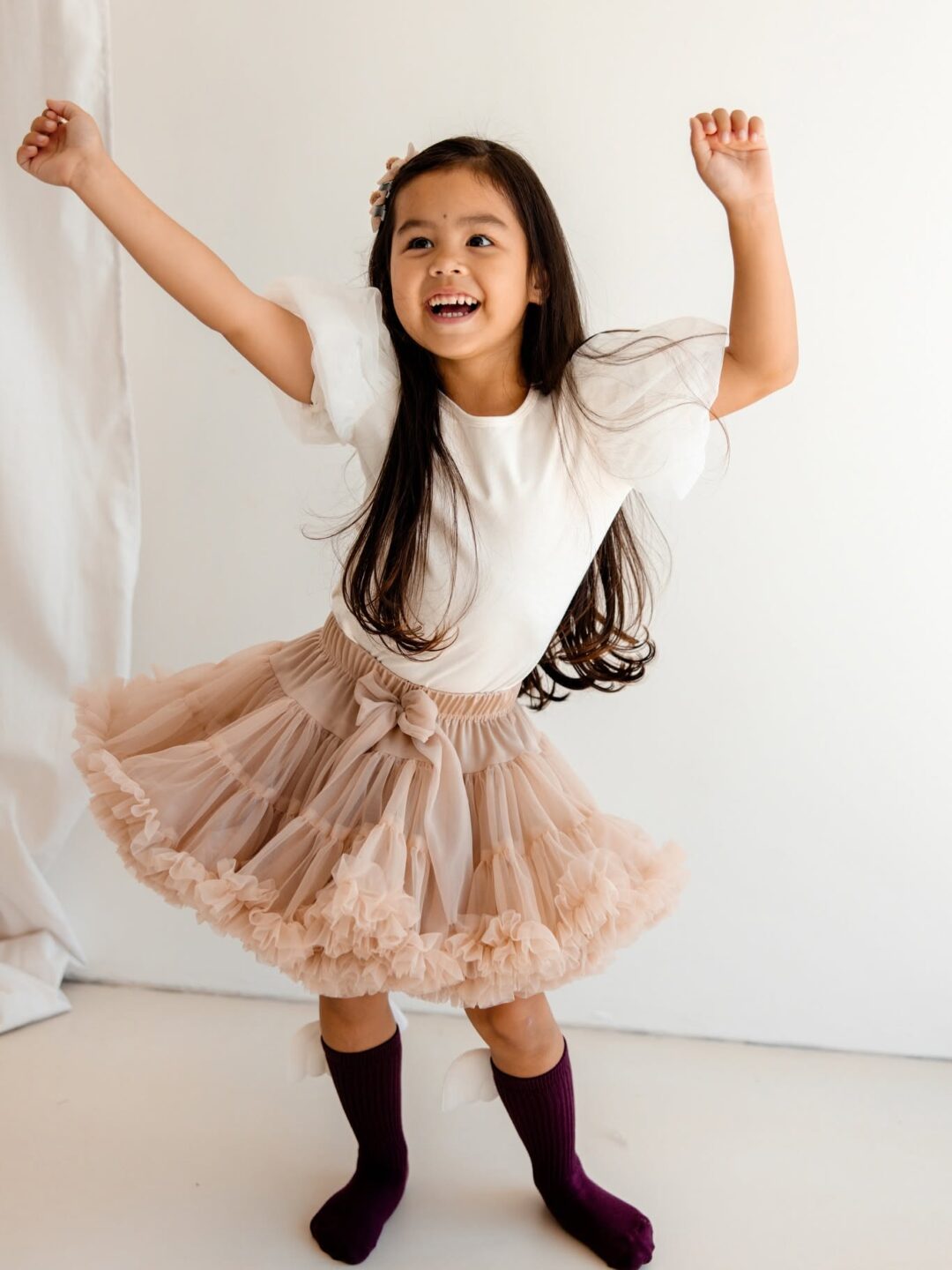 Spódnica Pettiskirt cappucino Manufaktura Falbanek - obrazek 2