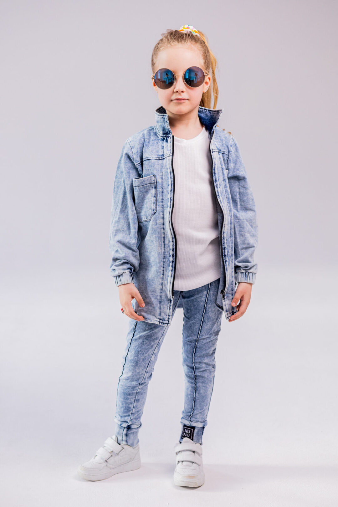 Spodnie leginsy ala jeans Nunu