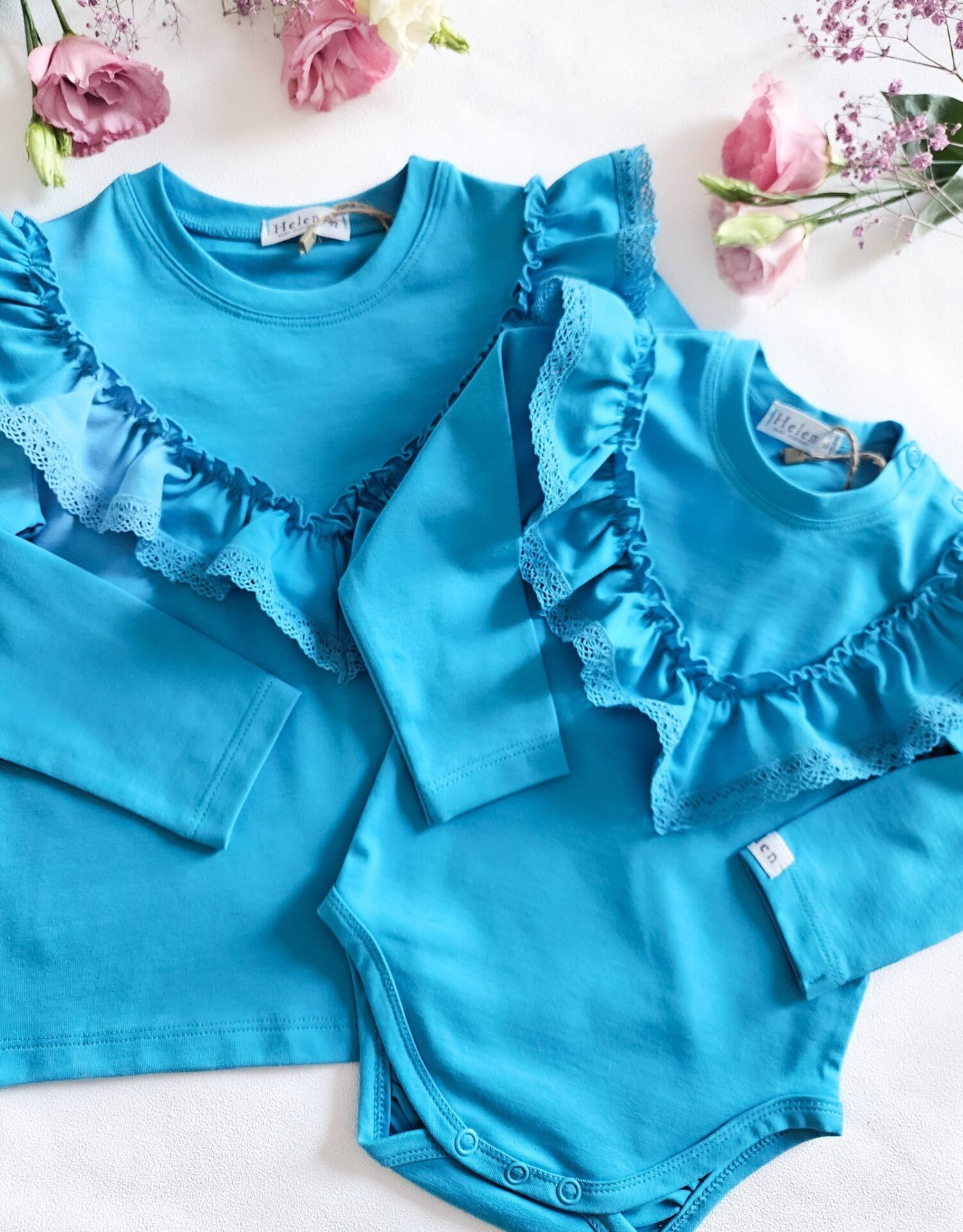 Bluzka / body V turkus Helen