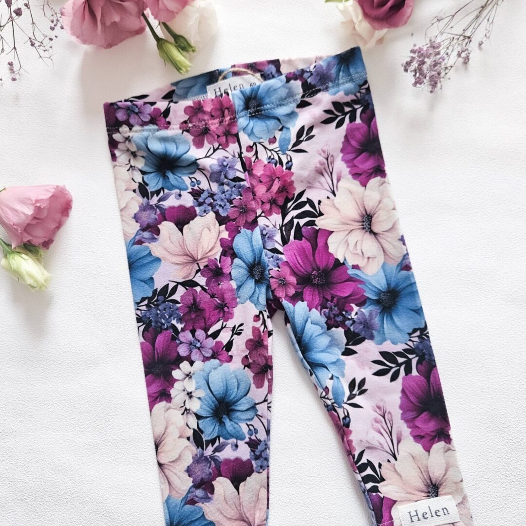 Leginsy print magiczne kwiaty Helen
