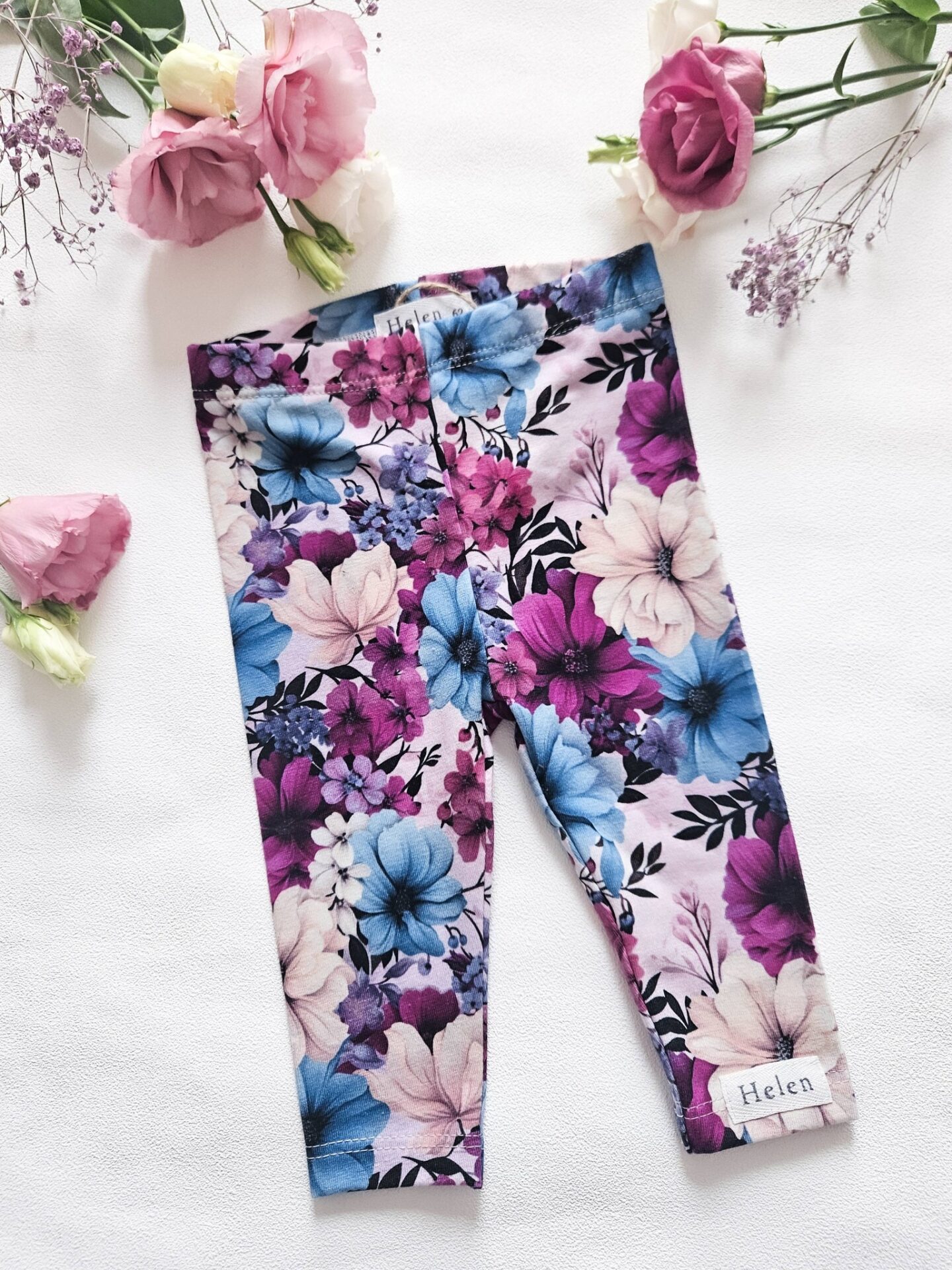 Leginsy print magiczne kwiaty Helen
