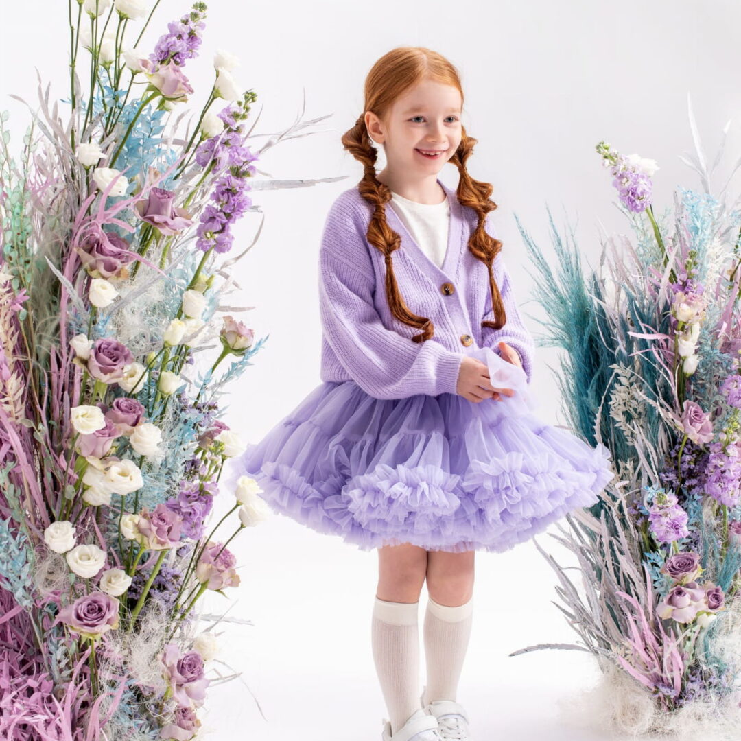 Spódnica tiulowa Pettiskirt lila Manufaktura Falbanek