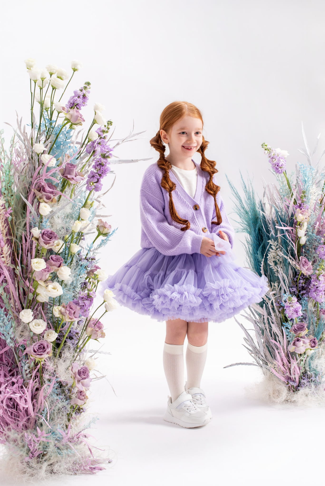 Spódnica tiulowa Pettiskirt lila Manufaktura Falbanek